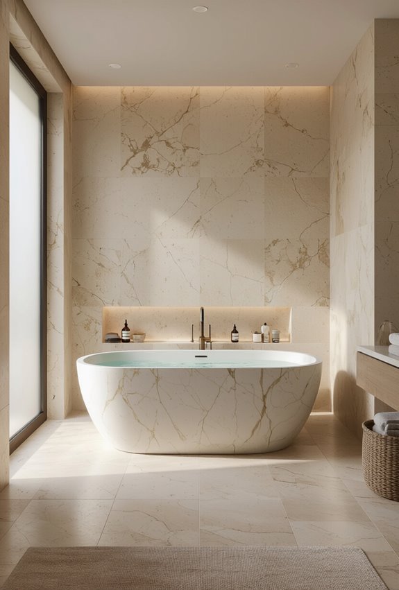 timeless veined limestone tranquility