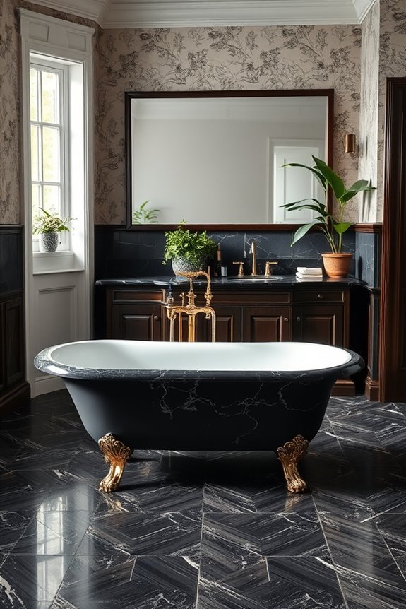 timeless vintage black granite