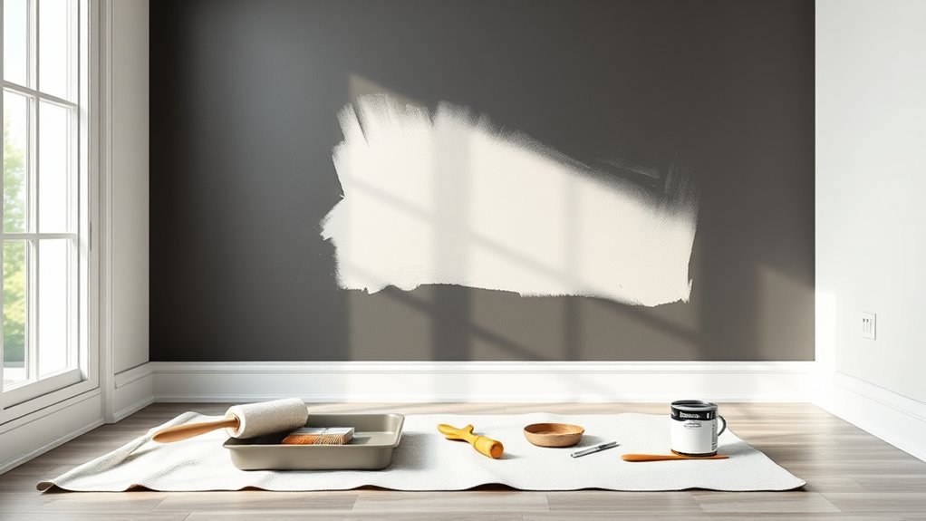 tinted primer for dark walls