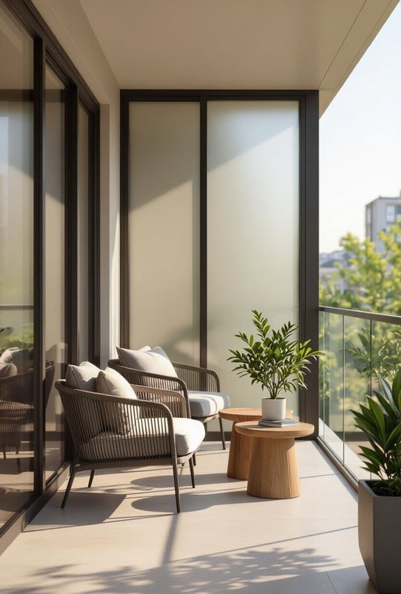 tinted solar privacy glazing