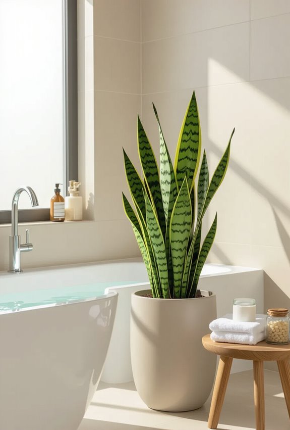tolerant snake plants for bathrooms