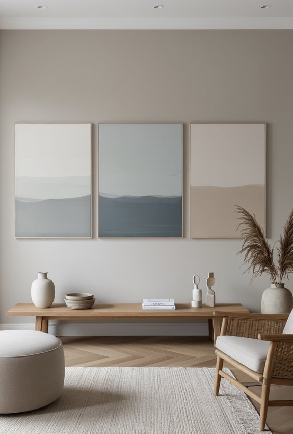 tonal monochrome canvas set