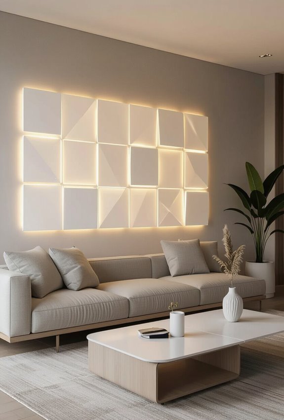 touch responsive interactive light panels