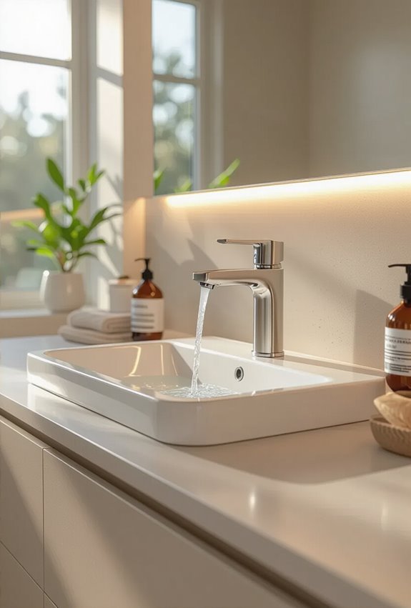 touchless sensor faucet controls