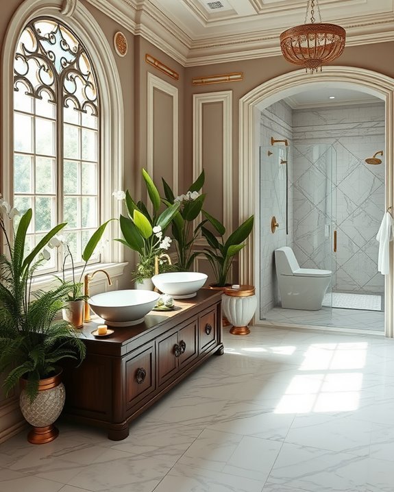 tranquil indoor plant oasis