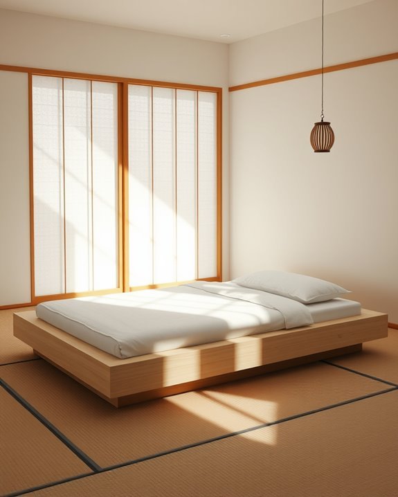 tranquil japanese bedroom design