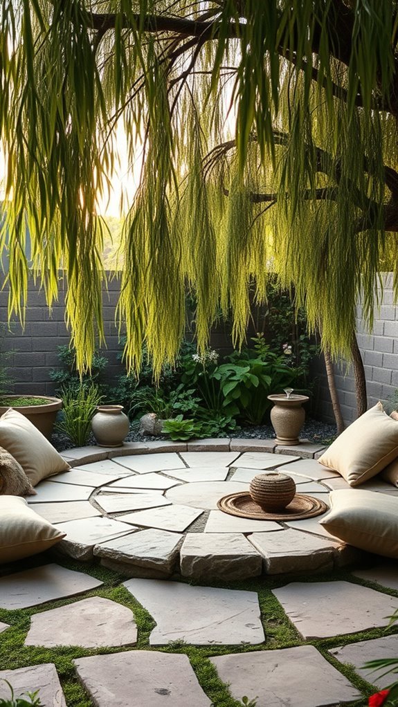 tranquil meditation garden oasis