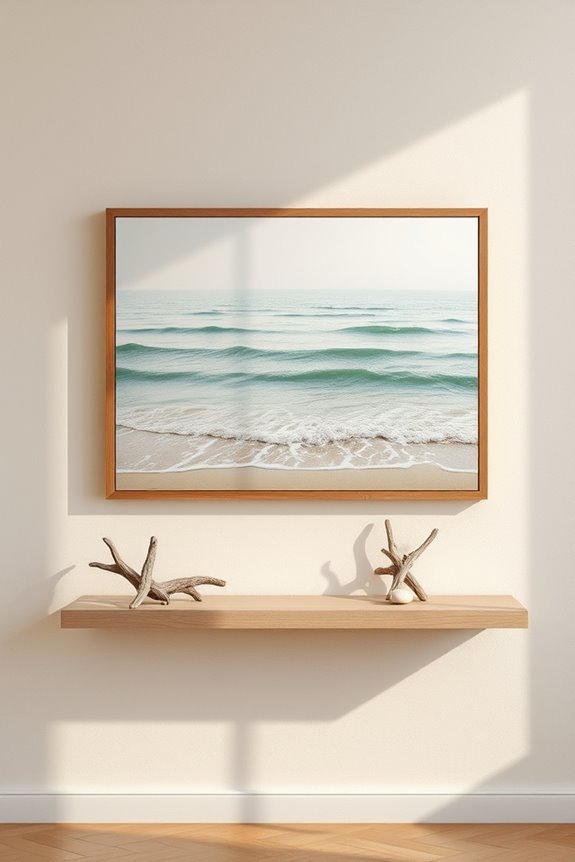 tranquil ocean horizon art