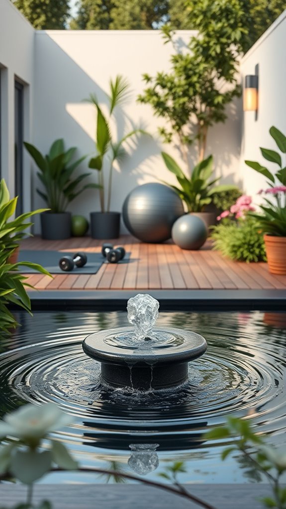 tranquil patio gym oasis