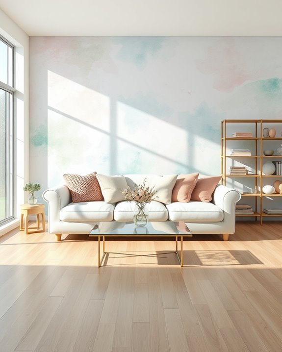 tranquil watercolor wall designs