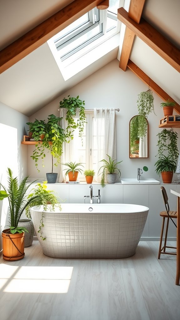 transform attic bathroom oasis