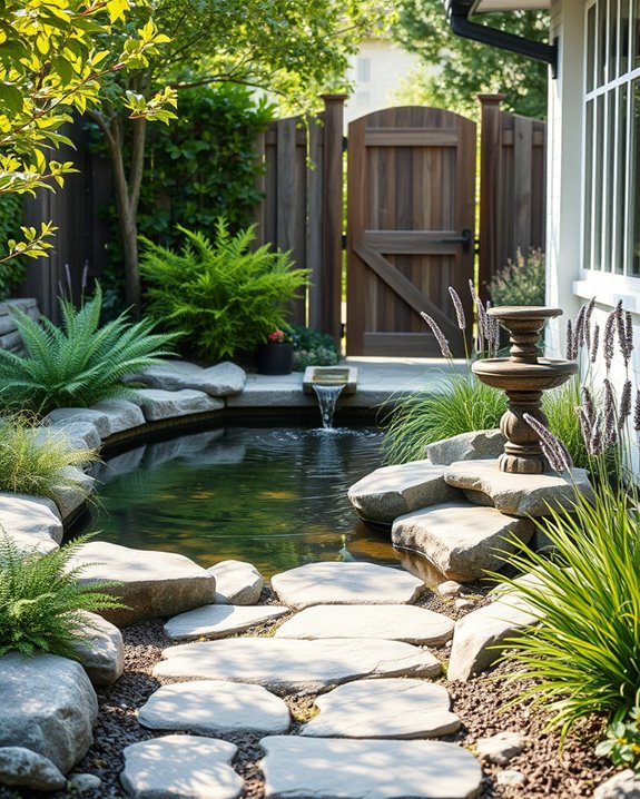 transform backyard with water