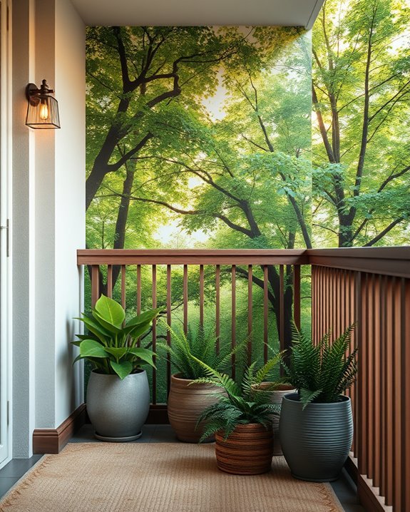 transform balcony with murals