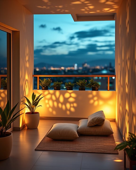 transform balcony with projectors