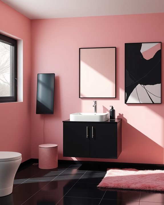 transform bathroom with art