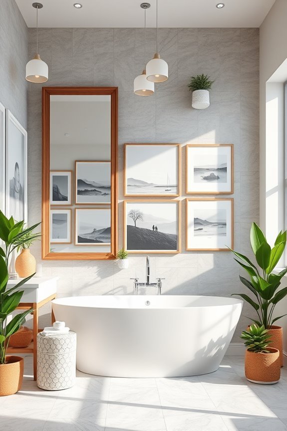 transform bathroom with artwork