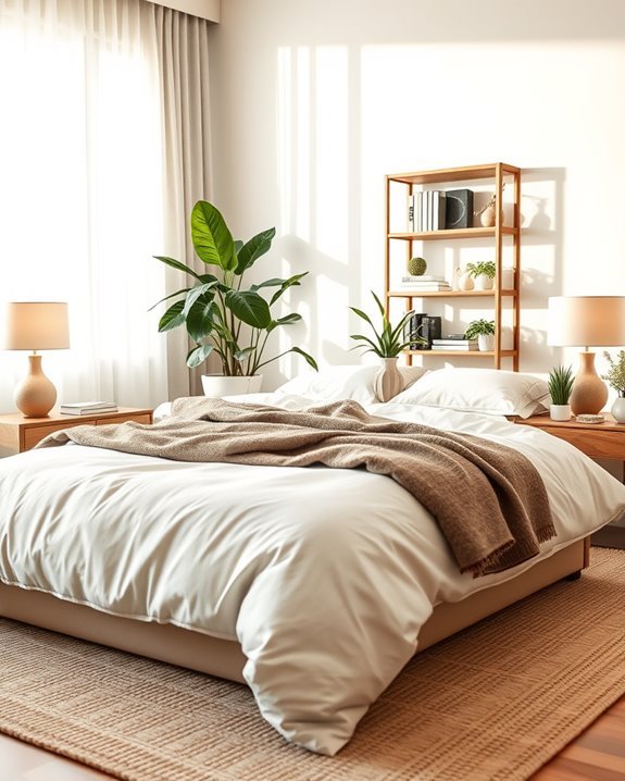 transform bedroom with plants