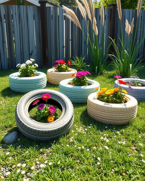 transform old tires creatively