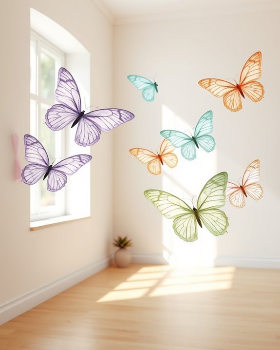 transform space with butterflies