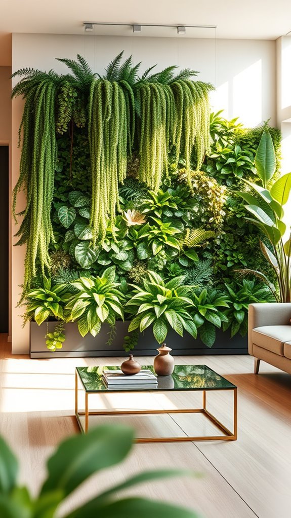 transform walls with plants