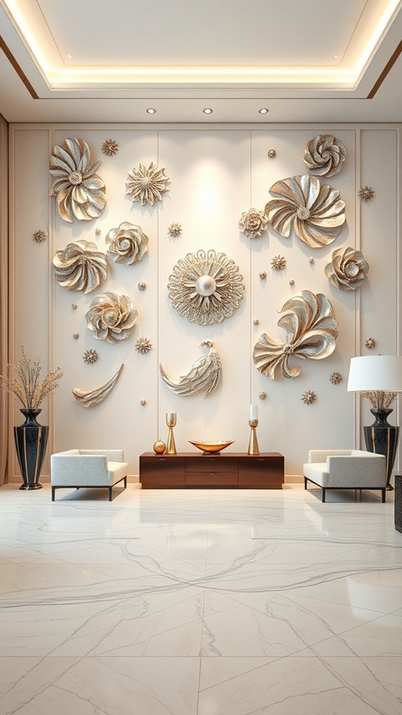 transform walls with sculptures
