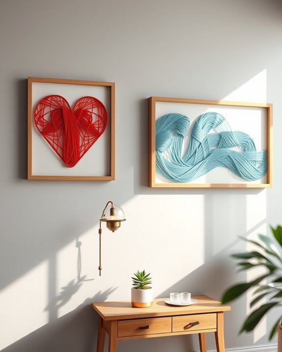 transform walls with string art
