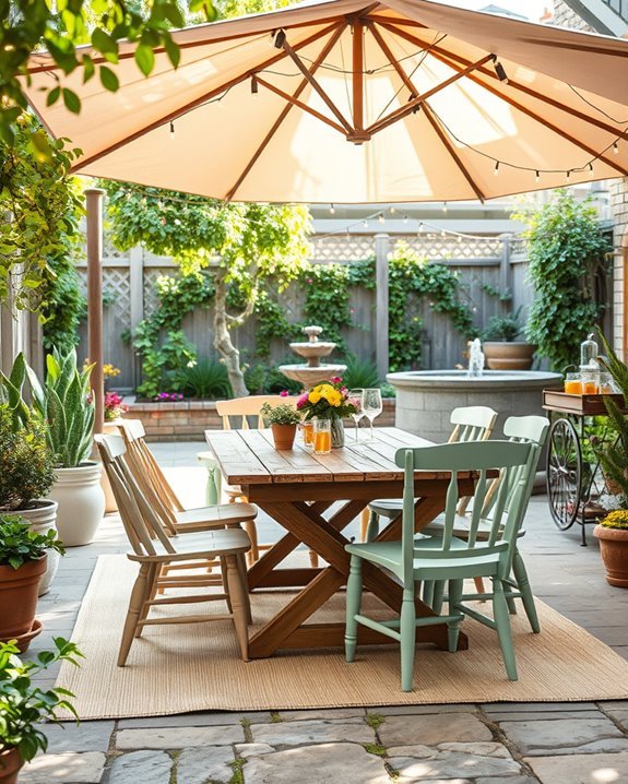 transform your backyard cafe