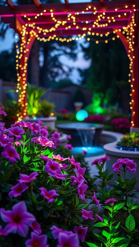 transformative color changing garden lights