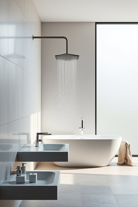 transformative modern shower design
