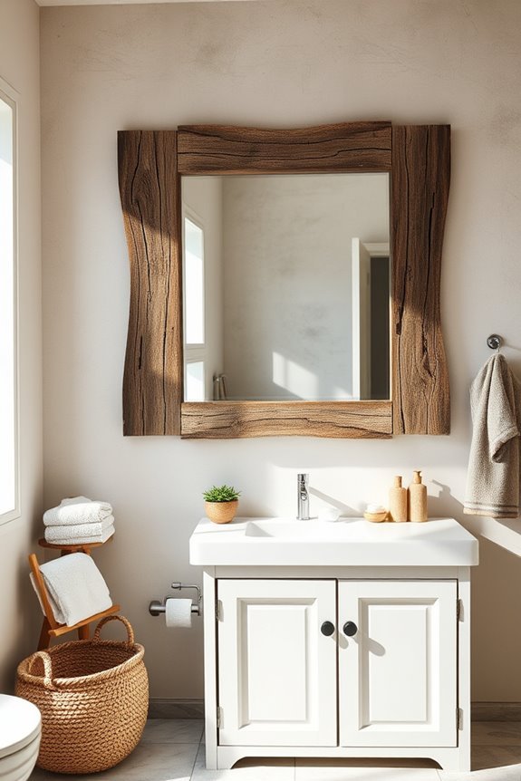 transformative oversized rustic mirrors
