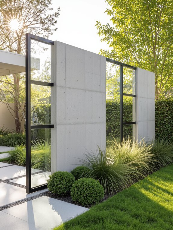 translucent concrete fencing design