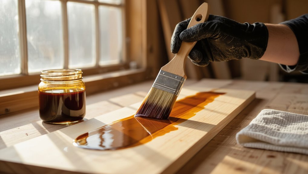 translucent wood color application