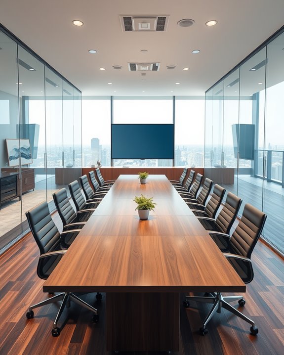 transparent acoustic conference rooms