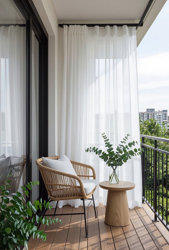 transparent curtains for breezy comfort