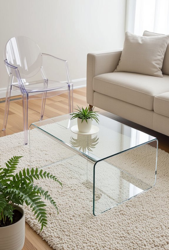 transparent furniture for airy space