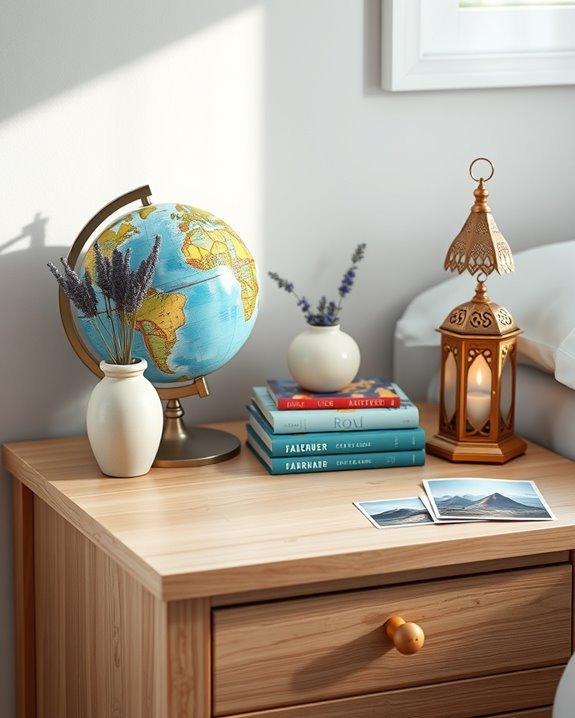 travel mementos inspire decor