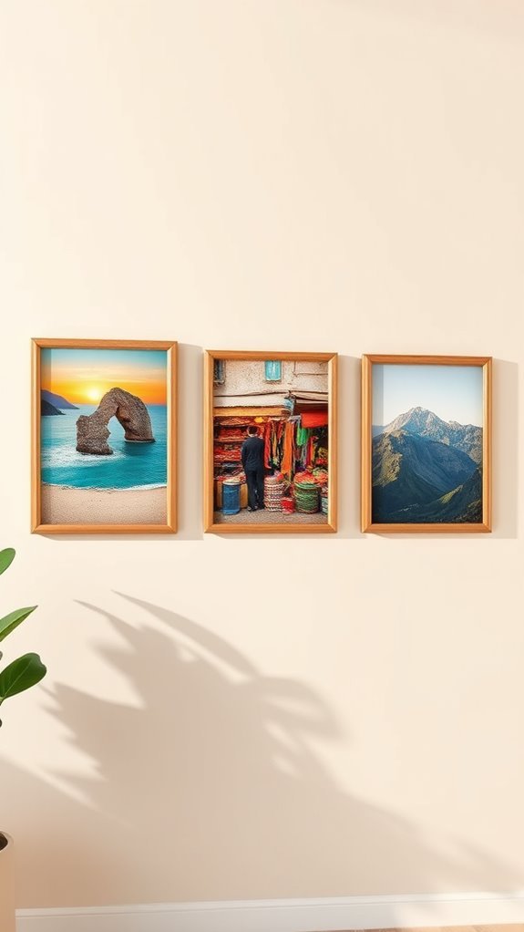 travel memories gallery display