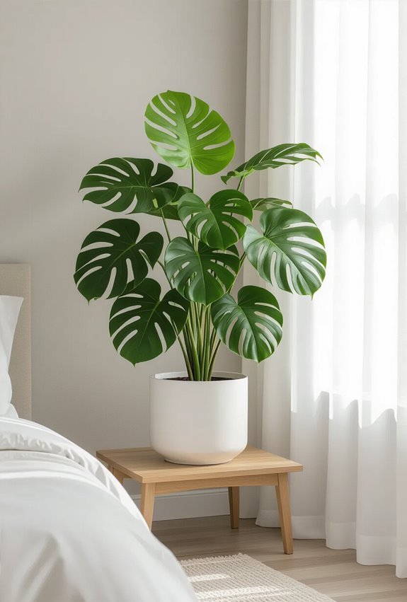 trendy tropical monstera styling