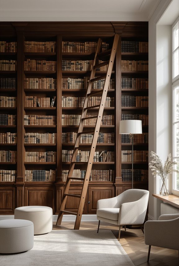 trompe l il library ladder