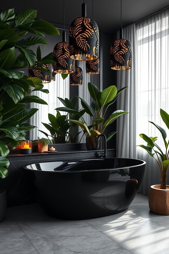 tropical elegance through lighting