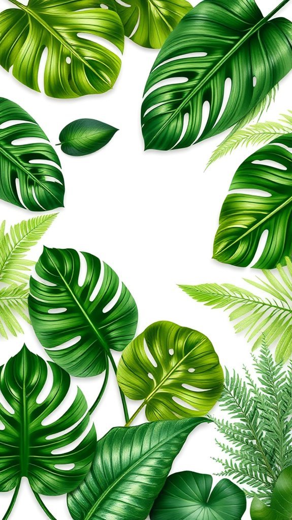 tropical leaf decor inspiration