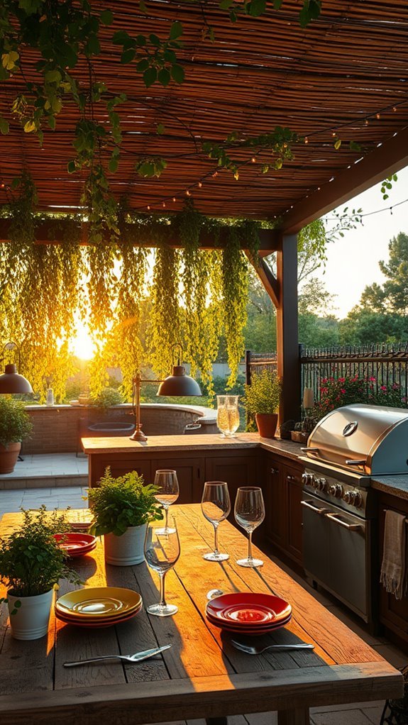 tropical open air kitchen design