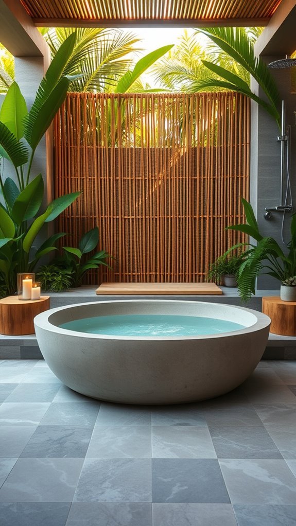 tropical outdoor relaxation oasis