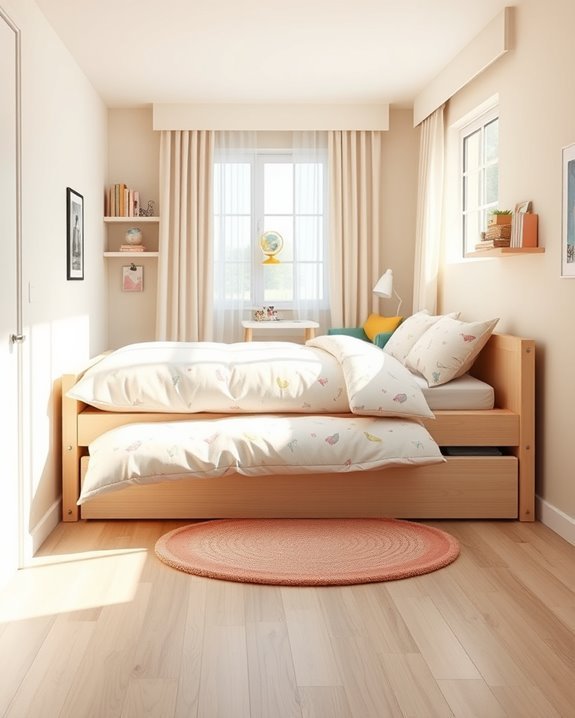 trundle bed sleepover solution