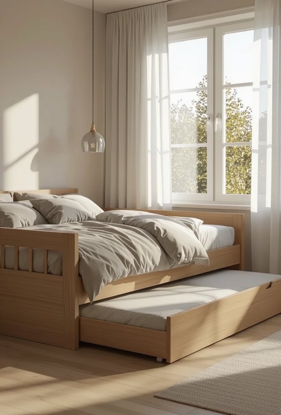 trundle bed with lighting