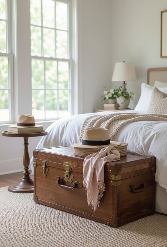 trunks hatboxes delicate tables