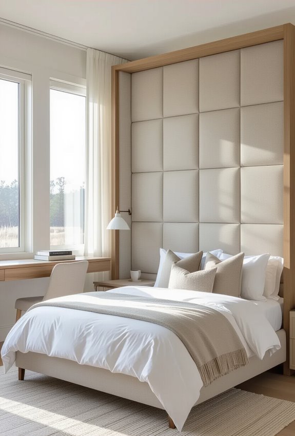 tufted acoustic upholstered privacy panels