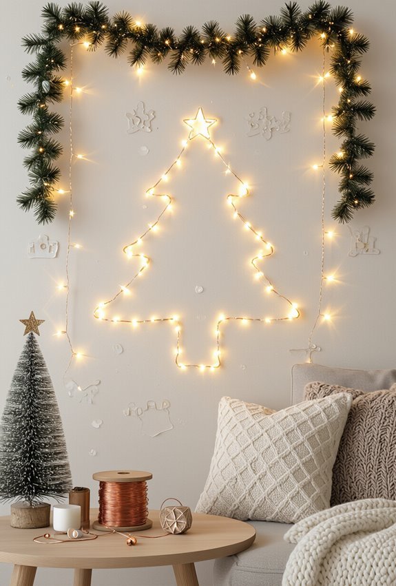 twinkling led curtain walllights