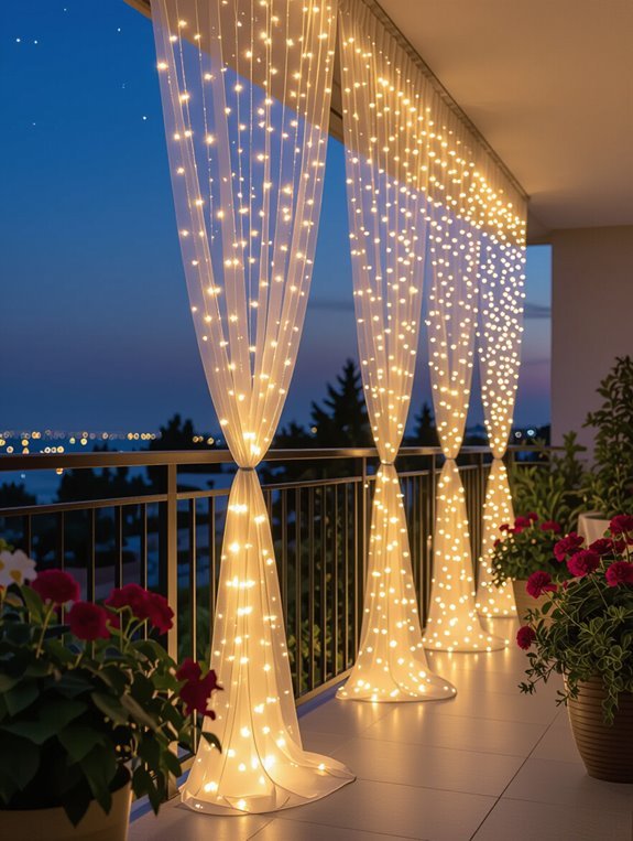 twinkling light curtain magic