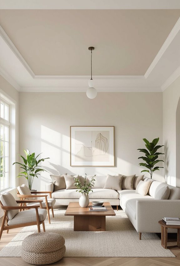 two tone ceilings create focal points